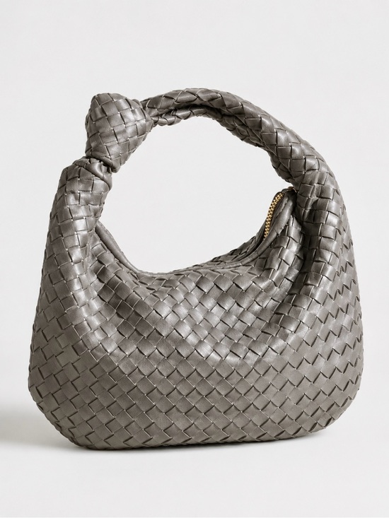 Anthropologie Handbags - Anthropologie Melie Bianco Mini Brigitte Satchel metallic Gray-NWT